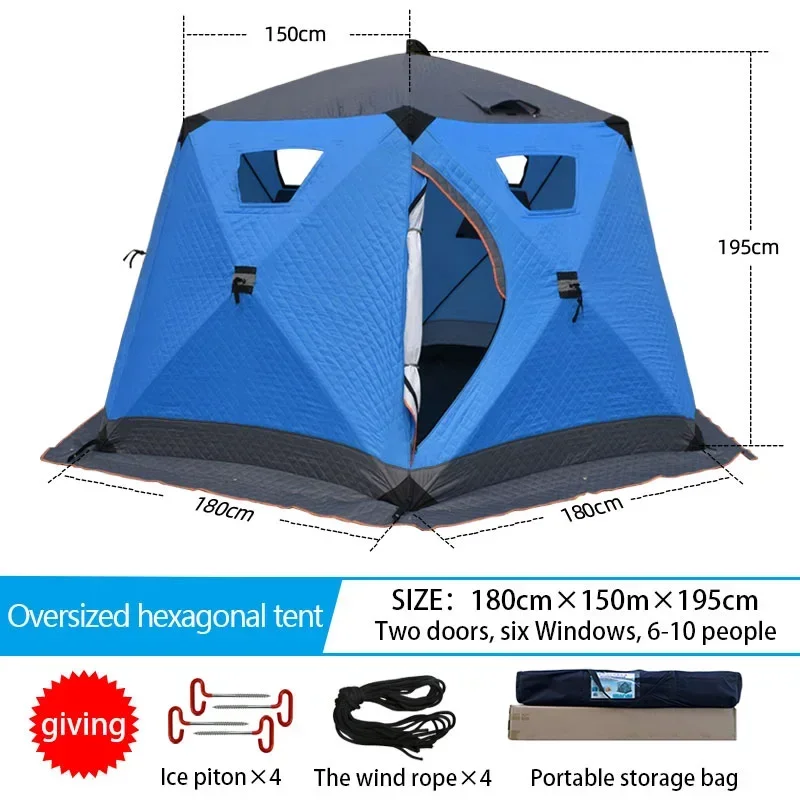 custom ome High Quality thermal insulated tents for winter camping outdoor  sauna cube Tents Pop Up  Winter ice Fishing  tent 5