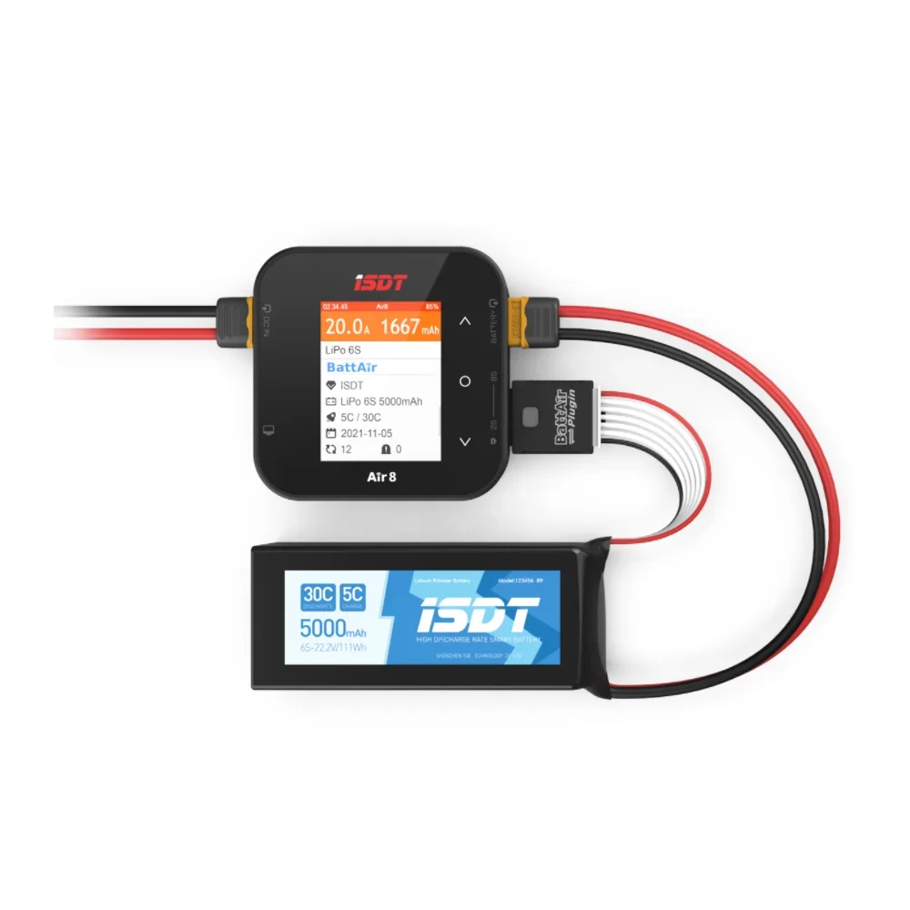 Плагин ISDT BattAir BMS Проверка напряжения Bluetooth Smart Controller Bluetooth Control APP Plug Life/LiPo/LiHv/ULiHv thumbnail 2
