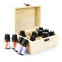 12/25 Compartments Wood Colour Essential Oil Box Fashion Pine Wood Storage Case Essential Oil Display Wooden Case Storage Boxes 1