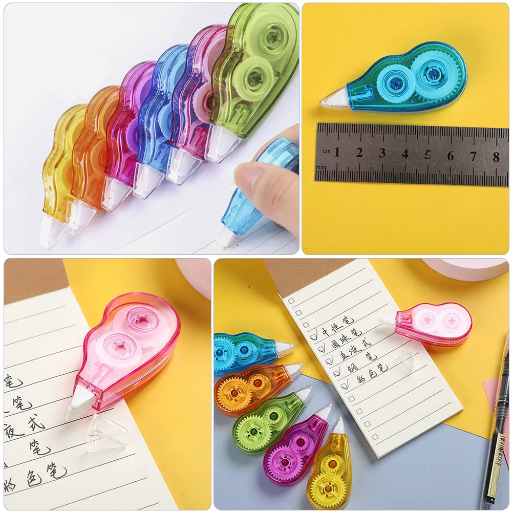 12Pcs Household Portable Correction Tape Kawaii White Out Corrector Promotional Gift Stationery Student Prize School Office 12M