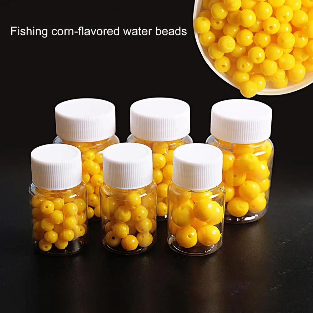 

8/10/14mm Floating Lure Bead Fishing Bead Scented Reusable Universal Sweet Corn Flavor Silicone Chub Carp Fishing Floating Lure