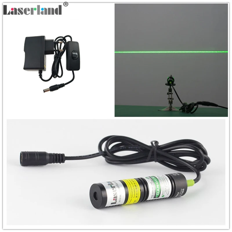 Laser Module 532nm Green Laser Line Generator Projector 30mW 50mW 18*75mm Sawmill Woodworks Swamp Haunted House Lighting Effects
