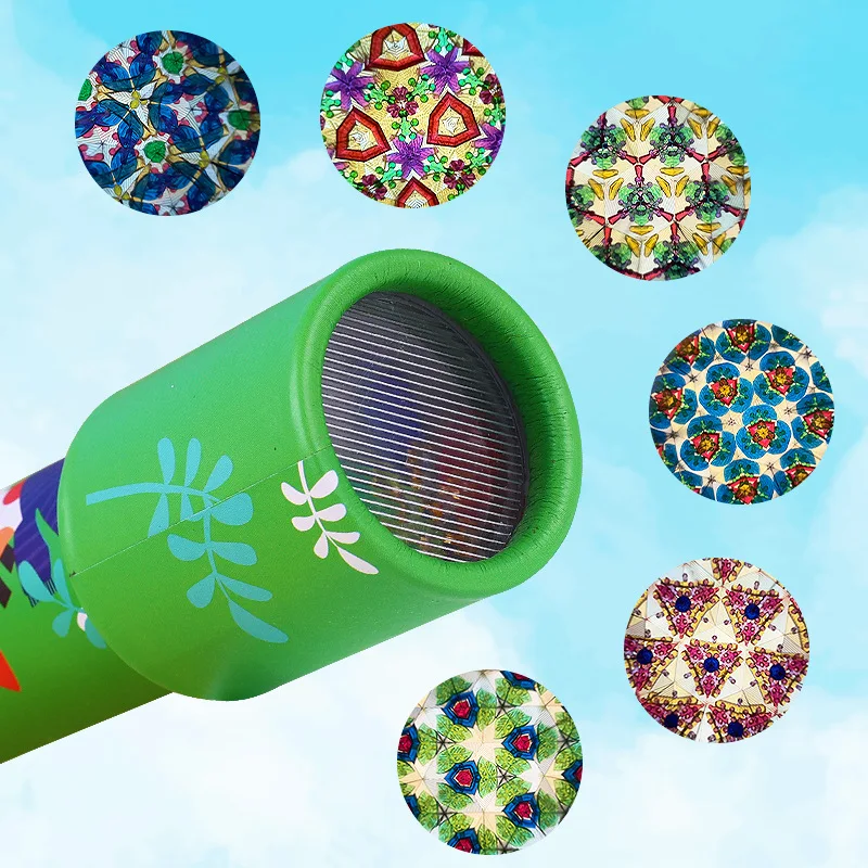 Kaleidoscope Rotating Children Science Experiment Toy Parent-child Interactive Educational Toys Magical Change Gift for Kids 1PC kaleidoscope toy