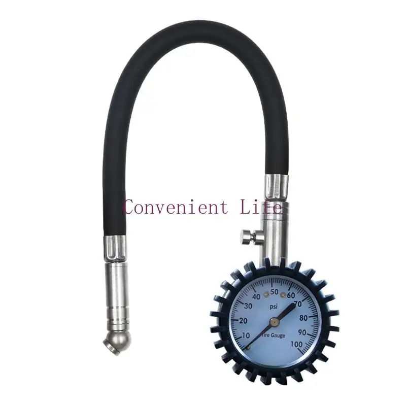 호스 0-100PSI 타이어 공기압 게이지 미터 테스터가 포함된 L1EE 타이어 압력 게이지