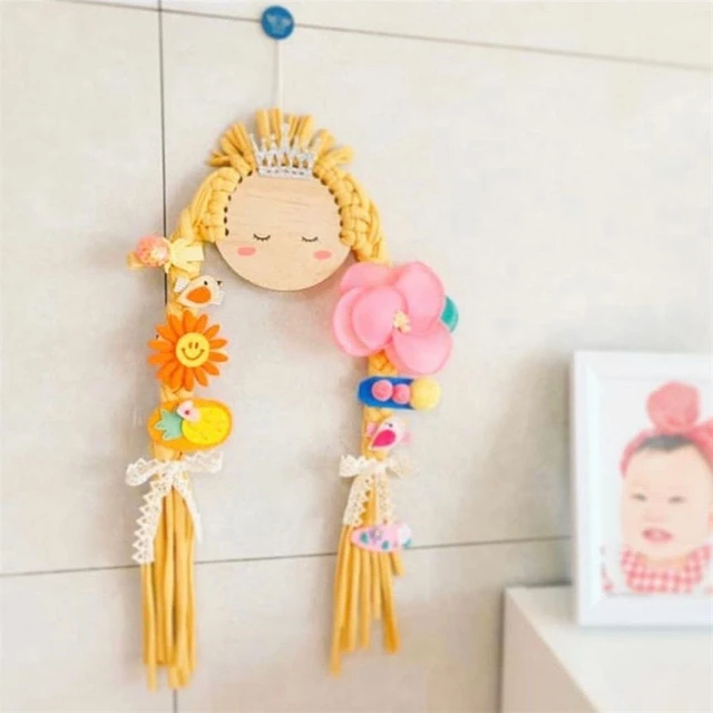 Girls Hair Clip Organizer Hairpin Bow Holder Storage Belt Headbands  Accessories Children Bedroom Nursery Room Wall Decorations - AliExpress