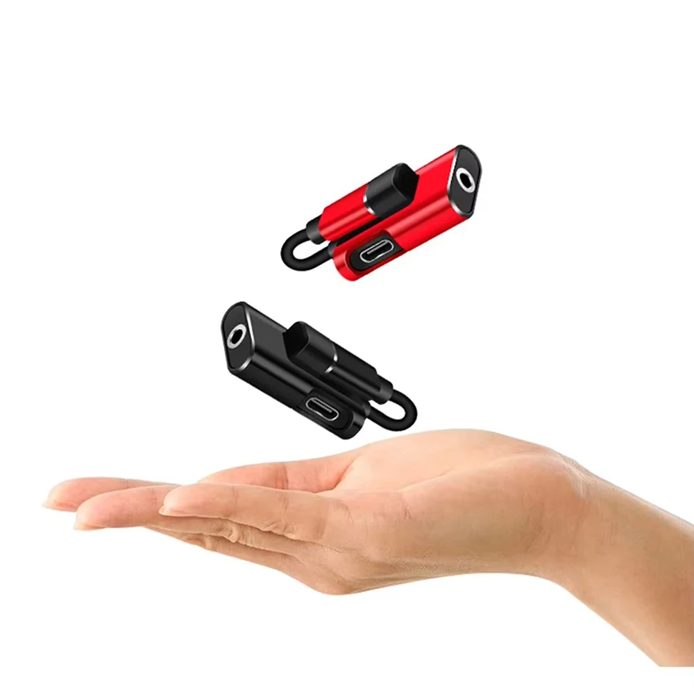 Type C Female to 3.5mm Jack Male Adapter 2 in 1 USB C Audio Splitter Connector Headphone Audio Cable Converter For Xiaomi Huawei