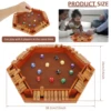 Shut The Box Game for 1 to 6 Players Wood Tabletop Board Game with 12 Dice Fun Close The Box Game Handmade Shut The Box Dice 6