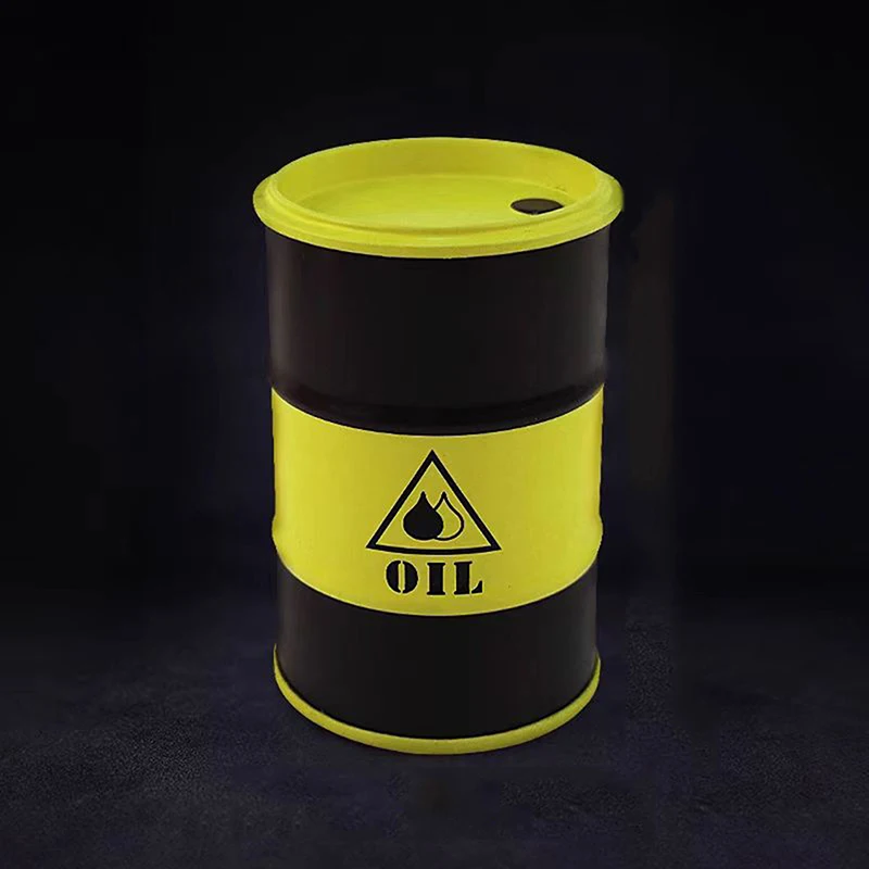Simulated Compact Metal Fuel Tank Storage Container Desktop Organizer Creative Mini Desk Figure Miniature Accessories Container