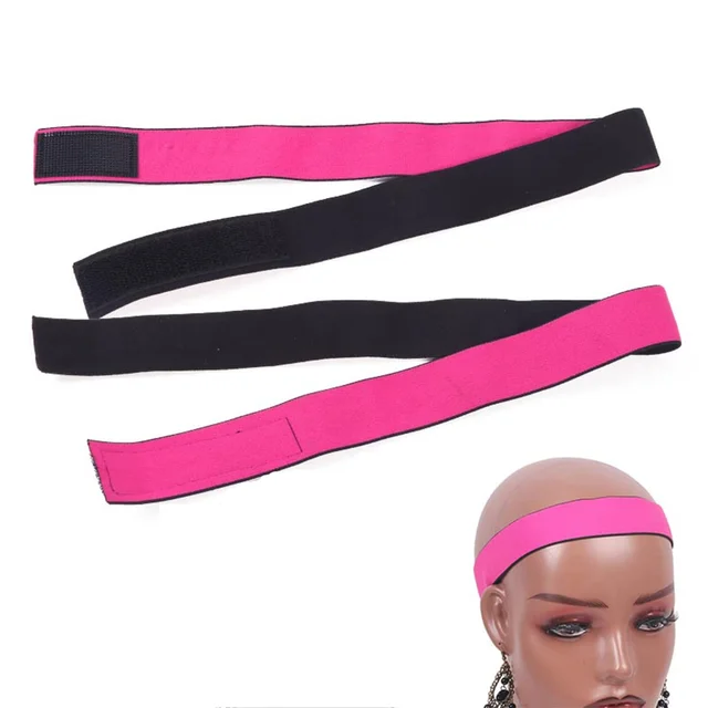 Wig Band for Edges Adjustable Wig Headband with Velcro Elastic Band for  Lace Frontal Lace Melting Band for Keeping Wigs in Place - AliExpress