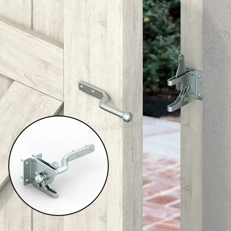 One Set Fence Hinge Pins Silver Iron Pins Fence Latch Lock Door Buckle Garden Hardware Door & Window Hardware Screws