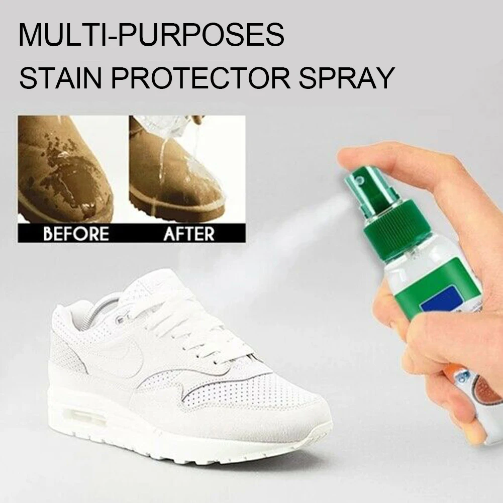 Stain Repellent Protection Waterproof Spray Hydrophobic Coating For Shoes Outdoor Protective Cover Shoes AntiOil Steady 100Ml