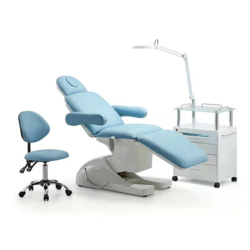 HICOMED SPA Salon Massage Bed Multi-function Electric Facial Beauty Bed Table With 3 Motors 4