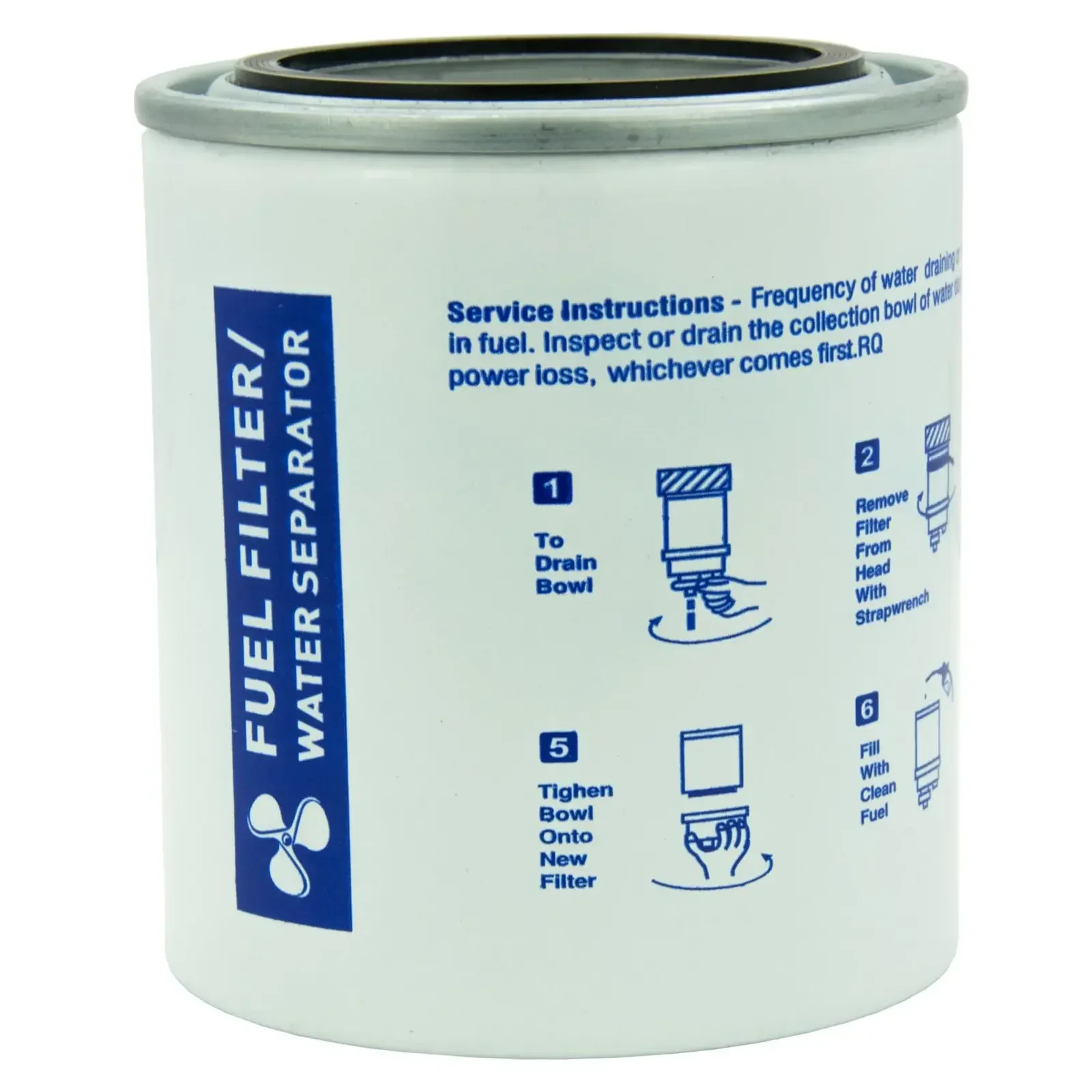 Outboard Fuel Filter Marine Boat Fuel Water Separator Filter 10 Micron S3213