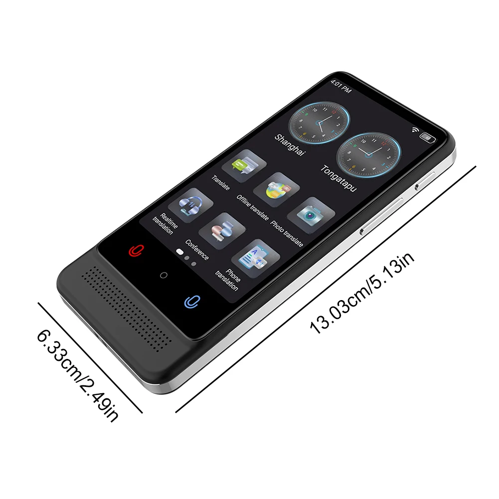 Translator Multi Language Device Real Time Translation Device Portable Instant Translator for Bluetooth-Compatible connectivity