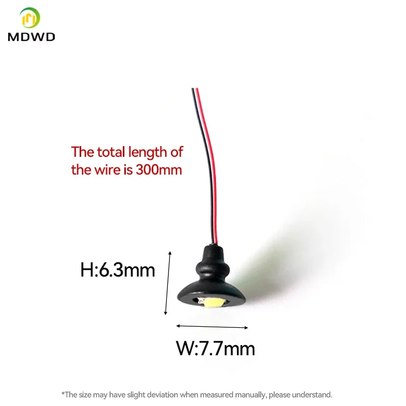 5Pcs OO / HO Scale Street Light Model Wall Lamp Posts Led Ceiling Lamps Black Railway Train Garden Playground Painted Lights 3