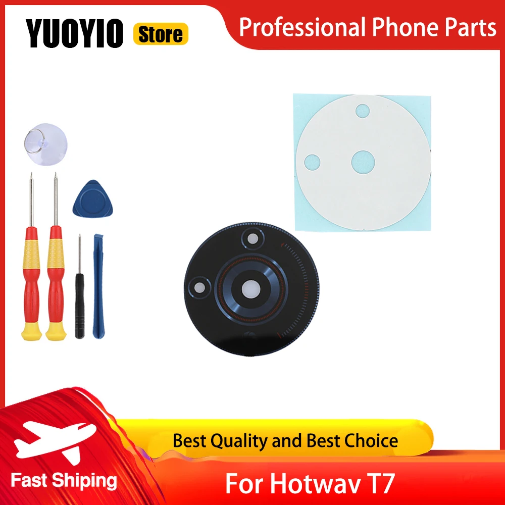 Hotwav T7 카메라용 후면 카메라 렌즈 유리 수리 부품, 카메라 렌즈 수리 ..