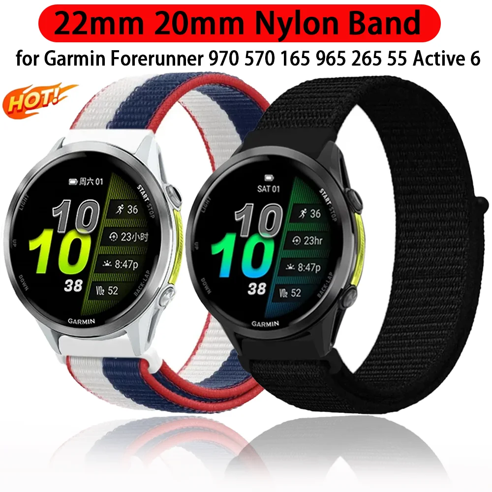 Nylon Watch Band - 22mm/20mm Strap Bracelet