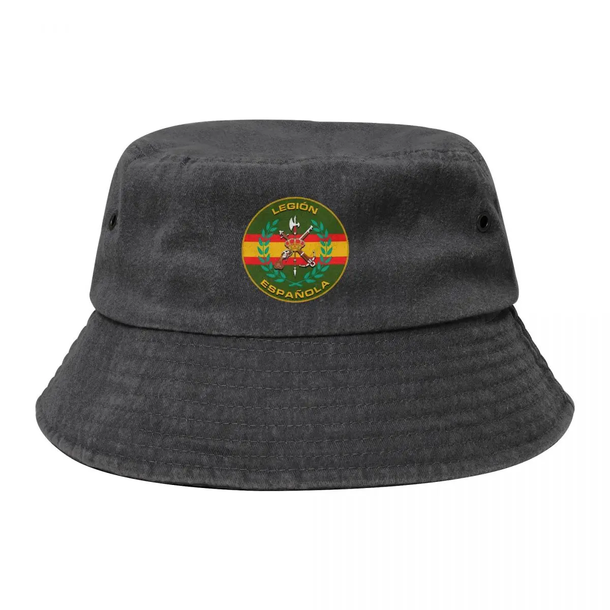 

Spanish Legion Cowboy Denim Fisherman Hat With Printing