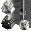 Stainless Steel Mop Clip Broom Holder Stand Pipe Hooks Wall Hanging Free Nail Bathroom Storage Organization Strong Hooks 1