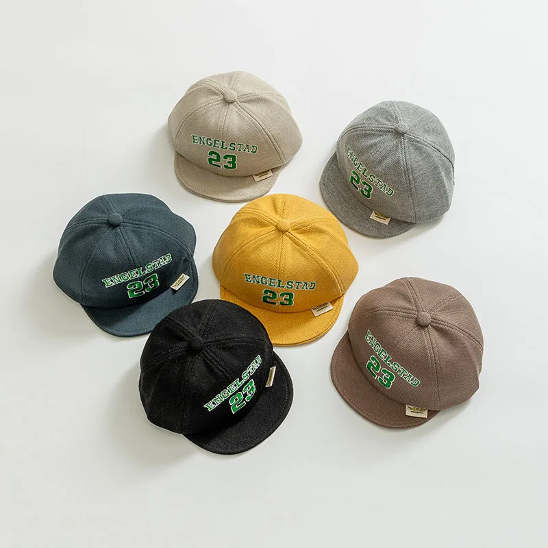 

Cute Letter Baby Baseball Cap for Girls Boys Solid Color Embroidered Infant Peaked Hat Spring Summer Sun Visor Hats 6-24M