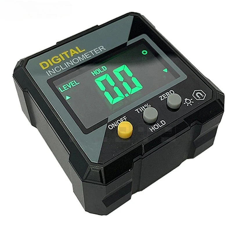 Digital Angle Finder Box Inclinometer with LCD Display, Magnetic Base for Woodworking, Construction, and Metalworking Magnetic I