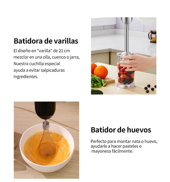 Batidor manual 12 - 30 cm x1 unidad. – comercialandreultda