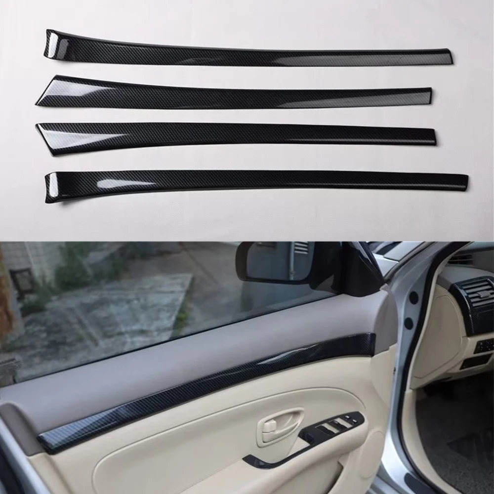 

AuRapidOne For Nissan Sylphy 2006 2007 2008 Car Door Interior Panel Decoration Strips Trim ABS Styling Moldings 4pcs
