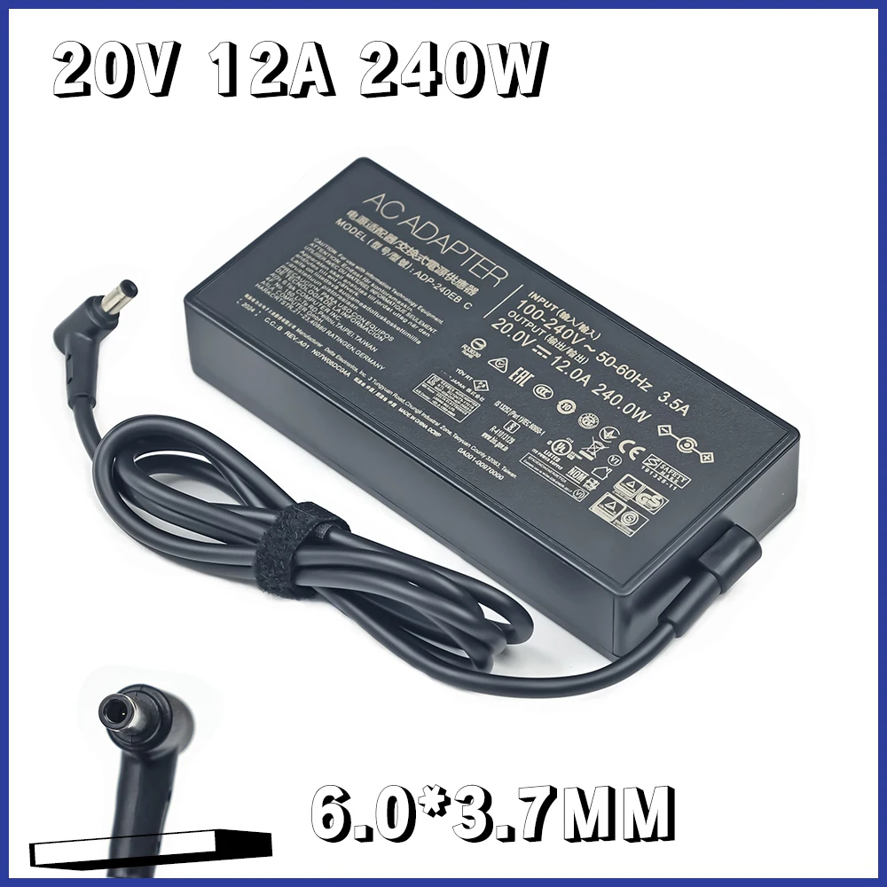 ADP-240EB B 20V 12A 240W AC Adapter Laptop Charger For ASUS ROG 15