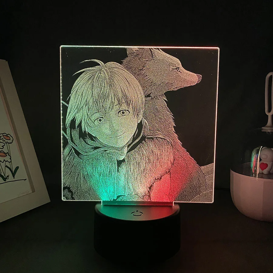 

Anime Figure To Your Eternity Fushi 3D LED Two Tone Lamp Otaku Bedroom Table Decor Birthday Gift For Friends Manga Night Lights