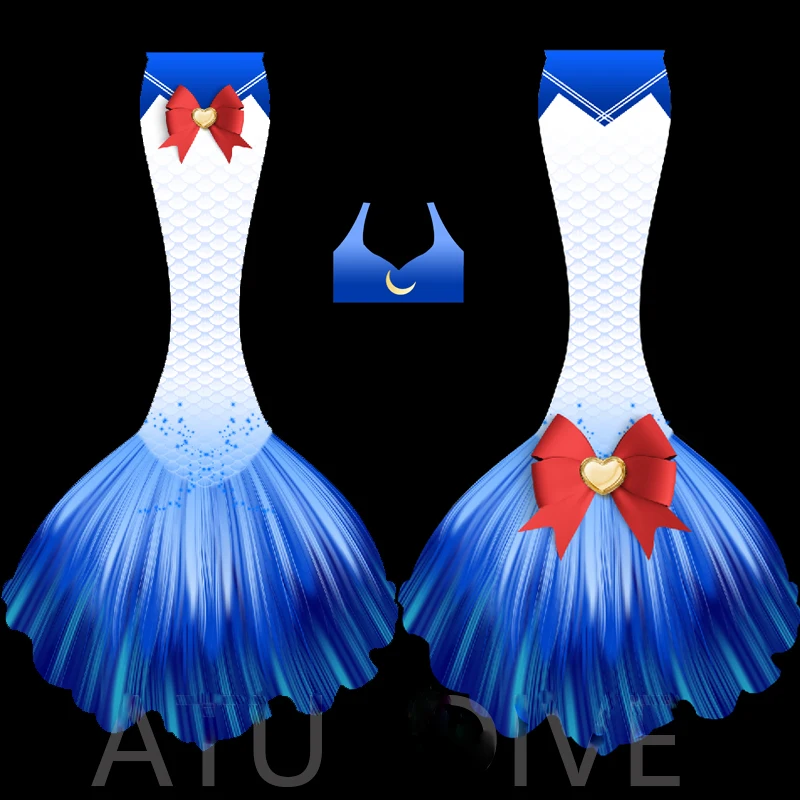 

2022 Mermaid Swimsuit Bow Tail Adult Swimwear Summer Beach Vacation No Single Fins Swimming Cosplay High Quality Custom Clothing