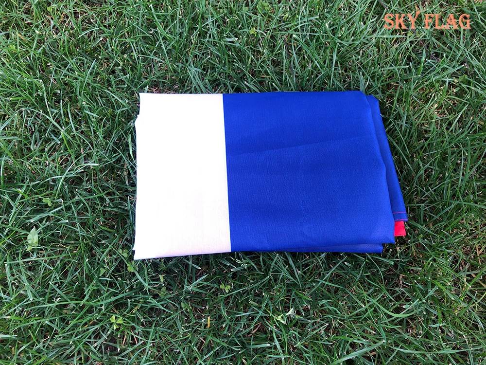 SKY flag Wholesale 100pcs France flag 60x90cm 90*150cm Hanging blue white red fra fr french Polyester Banner French flag