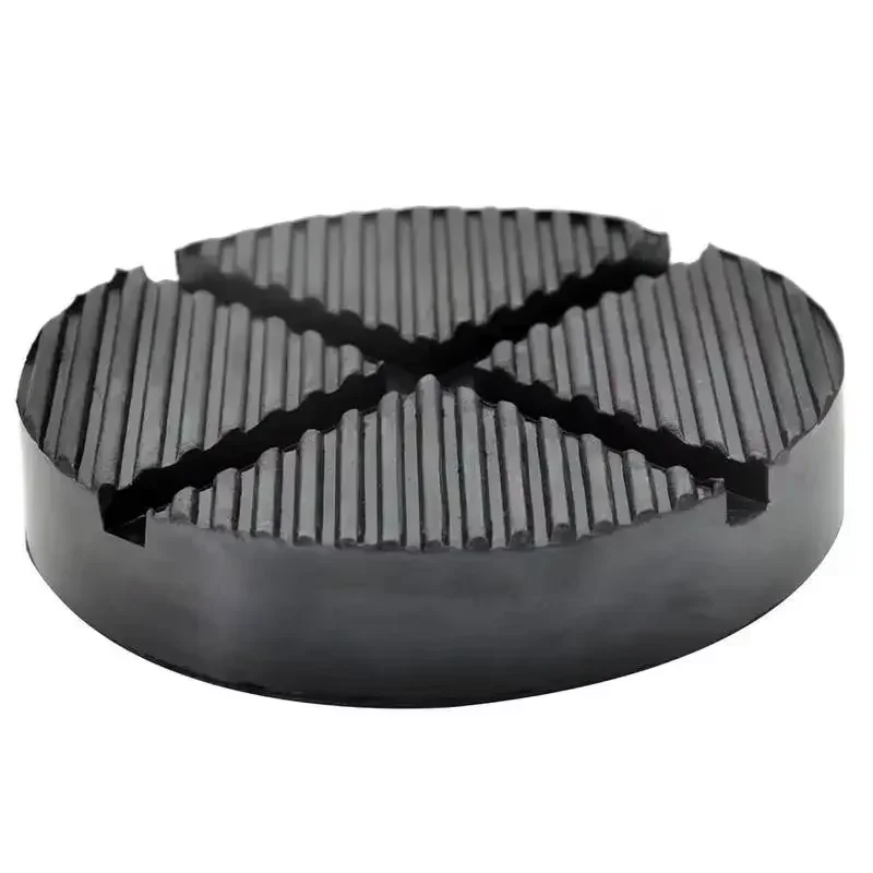 Universal Black Rubber Slotted Jack Stand Pads