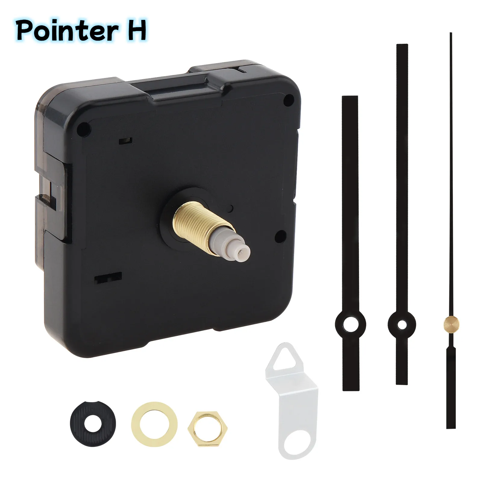 Wall Clock Movement Mechanism Clock Hands Long Shaft Silent Quartz Movement Clockwork Table DIY Watches Repair Tools - 4