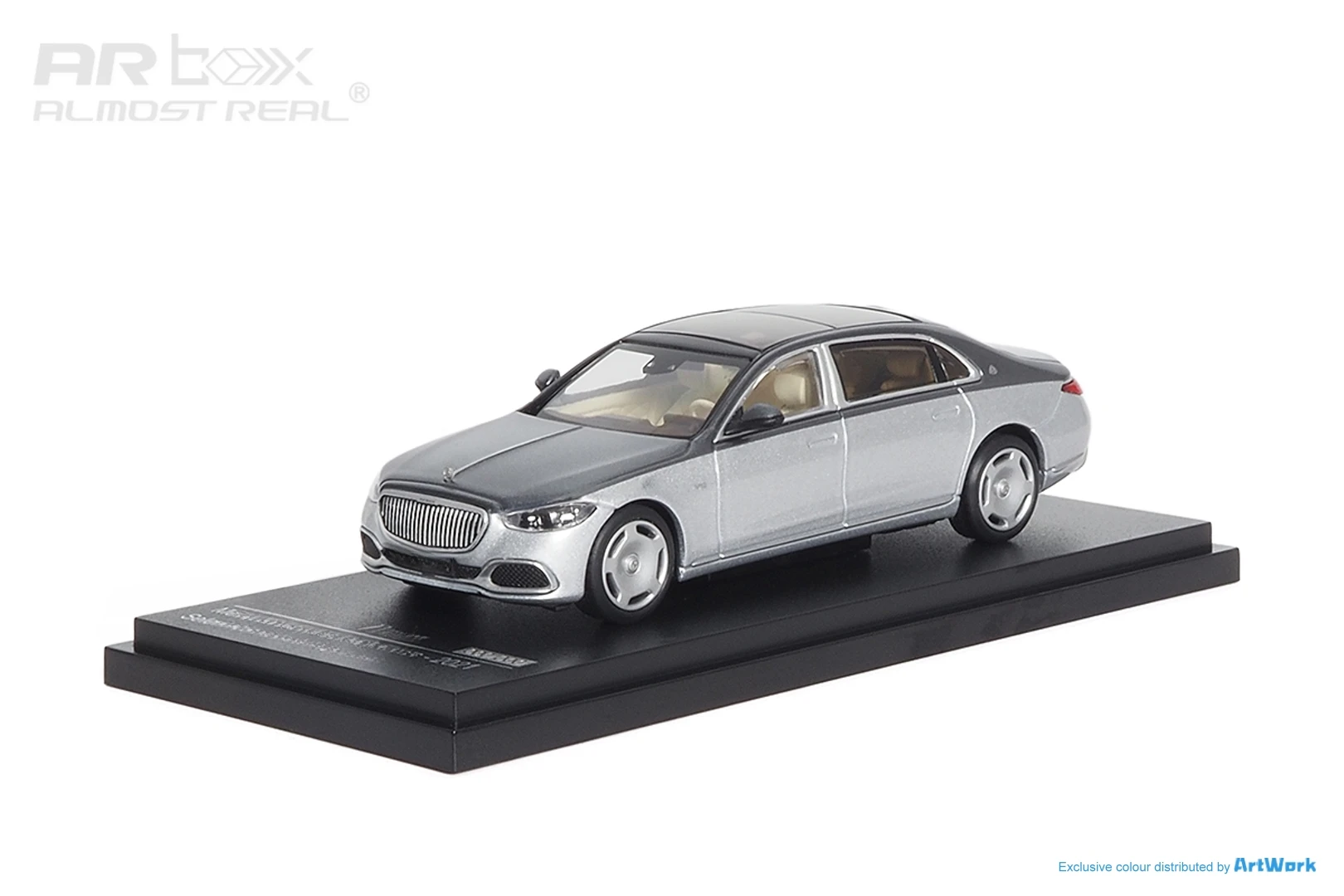 

AR BOX 1:64 MB S Class Z223 2021 Grey Silver limited600 Model Car