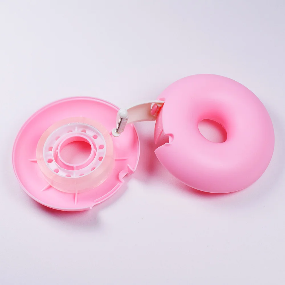 Candy Color Love Heart Donut Shape Eyelash Extension Tape Cutter Adhesive Tape Holder Tape Cutter Grafting Eyelash