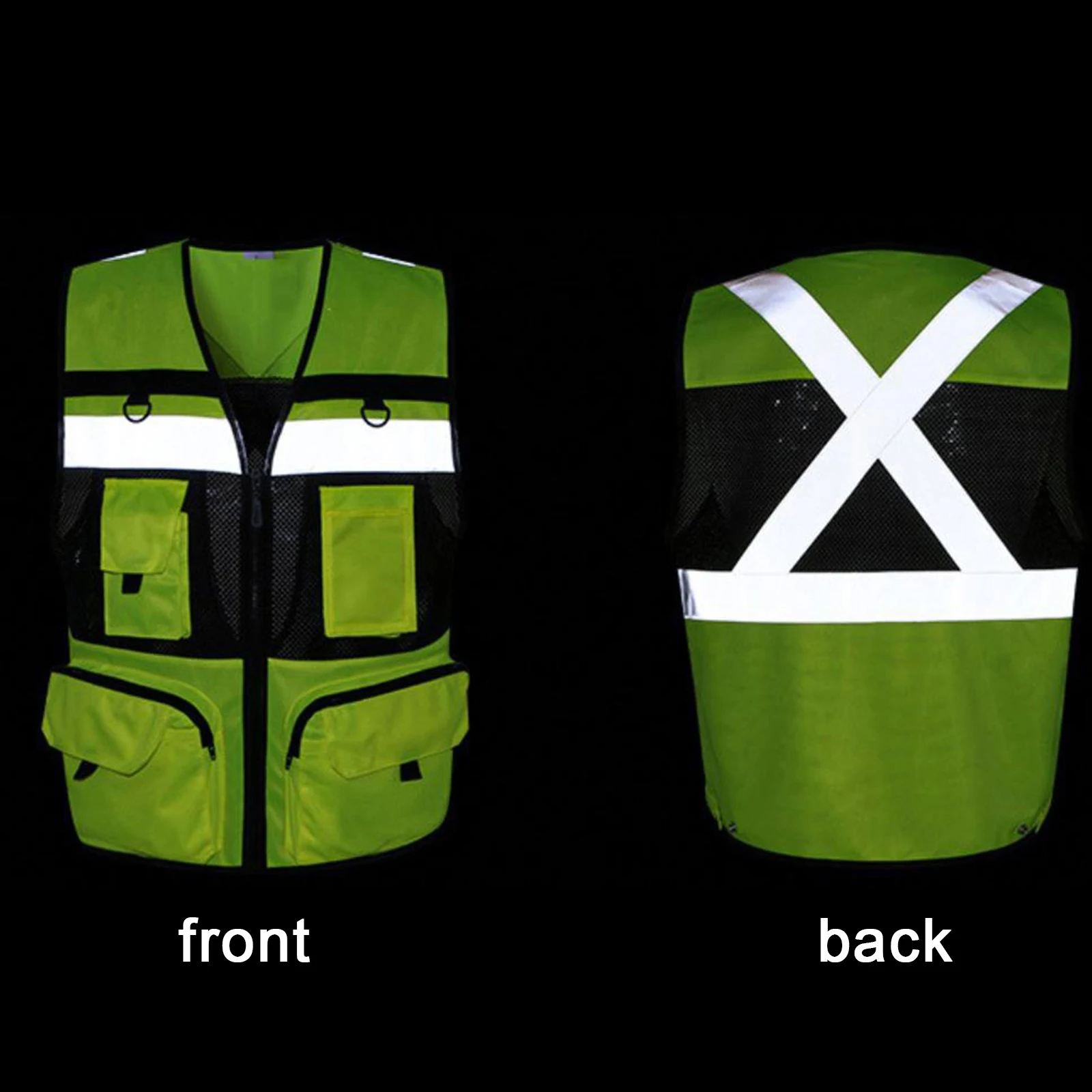 Motorcycle Reflective Racing Vest Comfortable Safety Vest for Traffic Police Parking Attendants Hiking Coating Jacket reflective safety vest reflective safety jacket