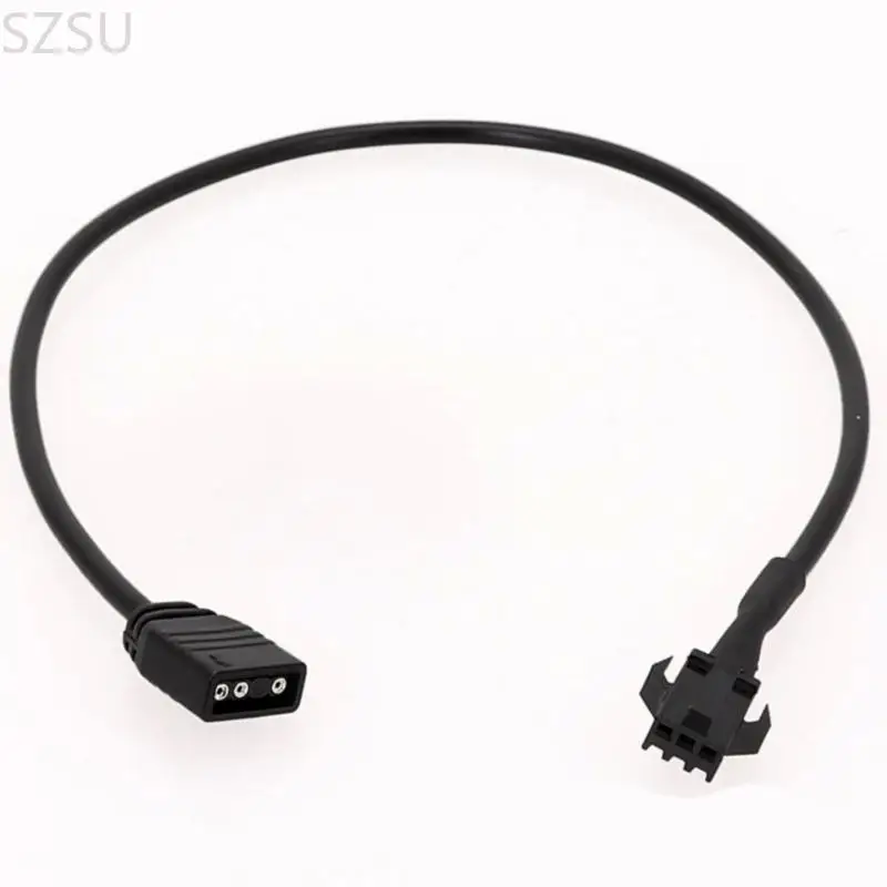 SZSU 2pcs 5v12v ARGB 연장 케이블 4Pin SM4Pin Female, DEEPCOOL/Lian PC 케이스 팬 및 LED 조명 스트립 설치용