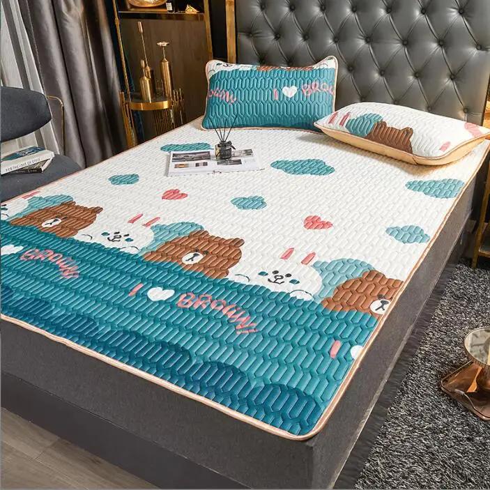 Latex Three Piece Set of Thickened Ice Silk Cold Mats Air Conditioning Mats Gift 21 models
