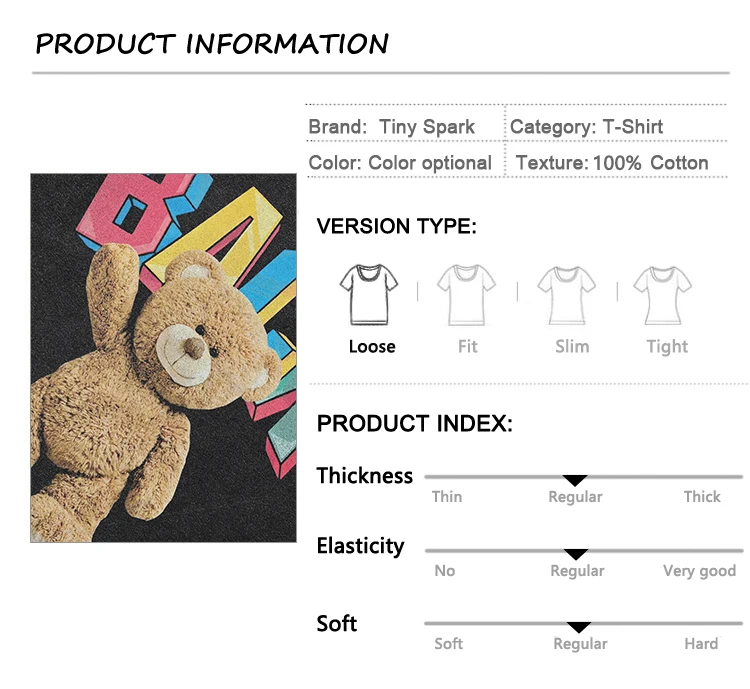 Back Teddy Bear Graphic T-Shirt S739f4fa4f7e84c0d9bc9e99171e95479H
