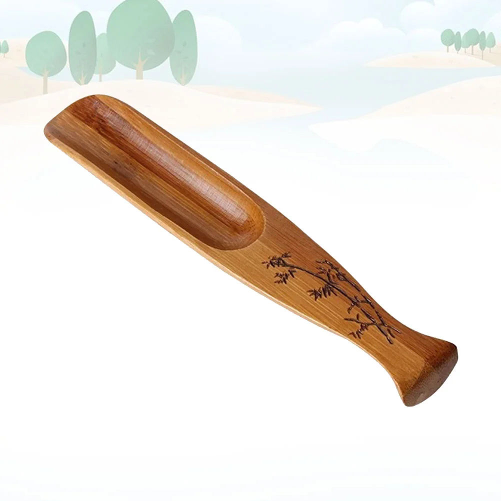 가정용 찻집 사무실용 차 삽, 나무 머쉬테일 모양, 절묘한 차 스푼, 찻그릇 액세서리