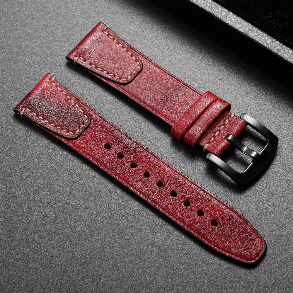Versatile Leather Quick Release Watch Band - Premium Universal Strap Replacement