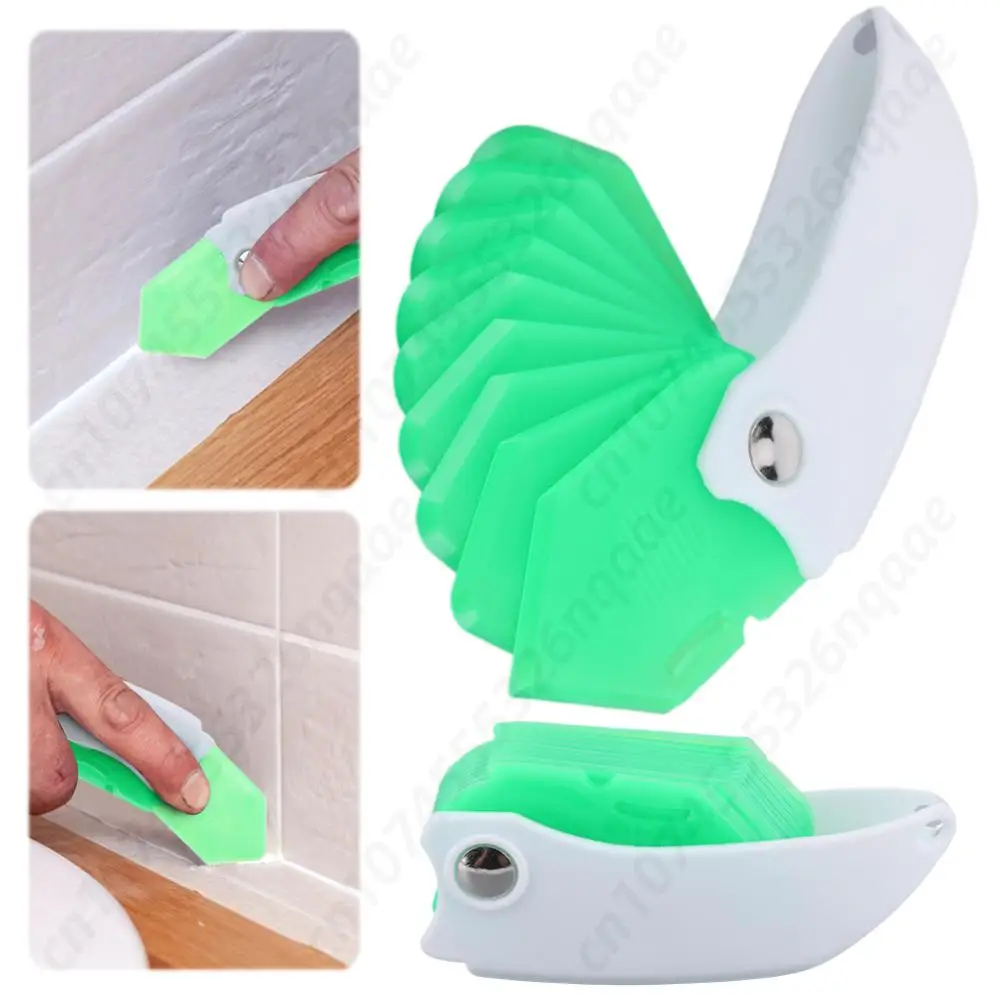 9 In 1 Joint Sealant Spreader Silicone Caulking Tool Spatula Scraper 1-8PCS Multipurpose Foldable Grout Sealant Remover Remover