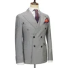 Cenne Des Graoom New Elegant Suits for Men Double Breasted 6 Button Jacket and Pants 2 Pcs Set Slim Fit Classic Business Formal 3