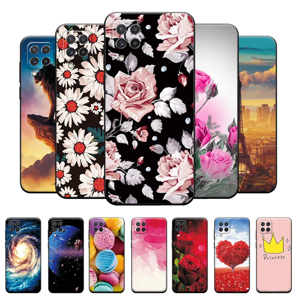 Per Samsung Galaxy M12 Custodia Bellissime Custodie Per Telefoni Floreali Per Galaxy M22 Cover Posteriore Per Samsung M12 M22 Paraurti In Silicone Opa