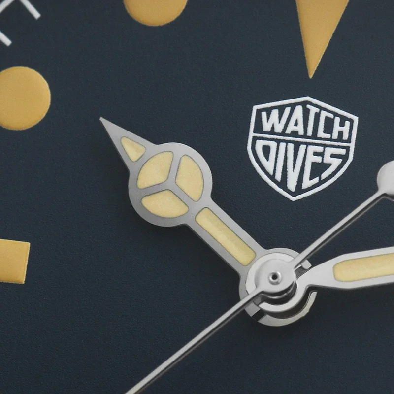 2024 New Watchdives 40mm Vintage Sub Watch NH35 Automatic Domed Sapphire 20ATM C3 BGW9 Luminous 316L Steel Men Diver Wristwatch 4