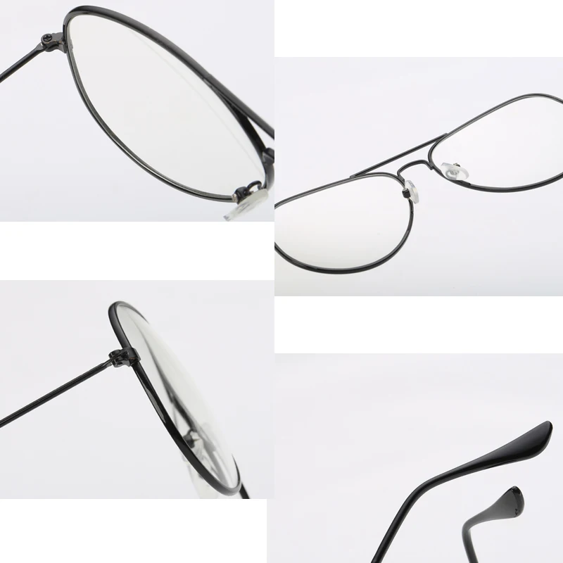 Sleek Gold Shield Unisex Clear Eyeglasses Frames