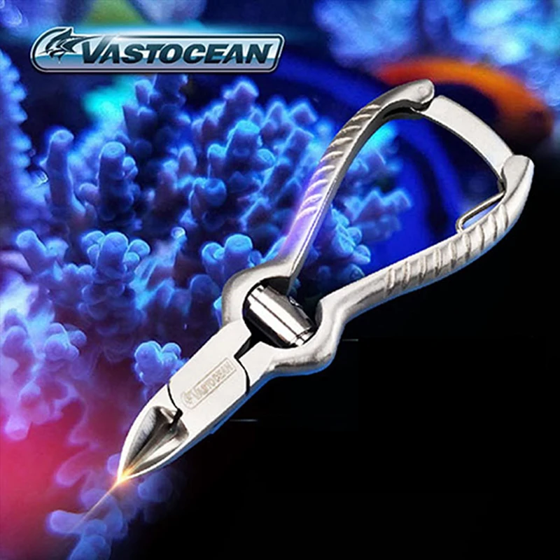 VASTOCEAN-Aquarium Coral Scissors Stainless Steel Fish Reef Tank Tools Coral Clamp Black SPS Bone Cutter Large and Small