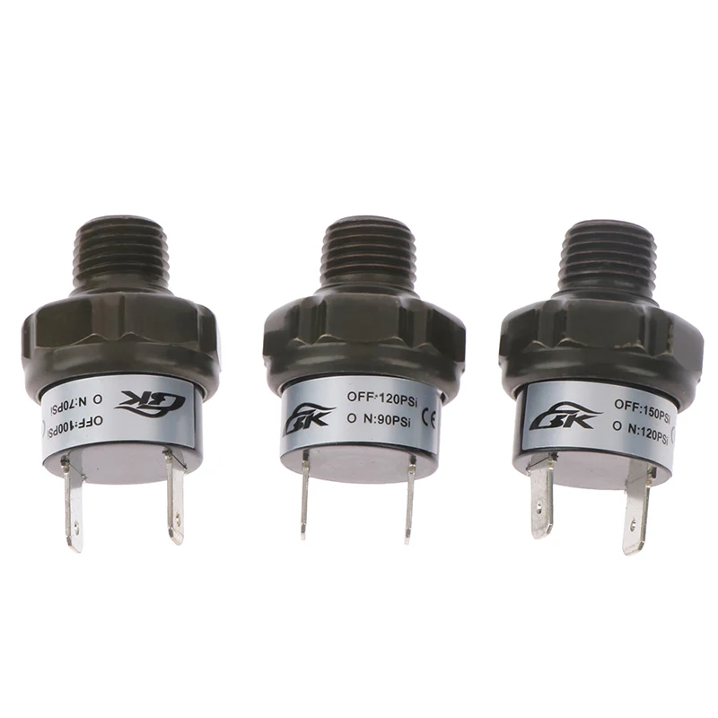 헤비 듀티 1/4 NPT 공기 압축기 압력 제어 스위치 밸브, 70-100PSI 90-120PSI 120-150PSI, 1 개