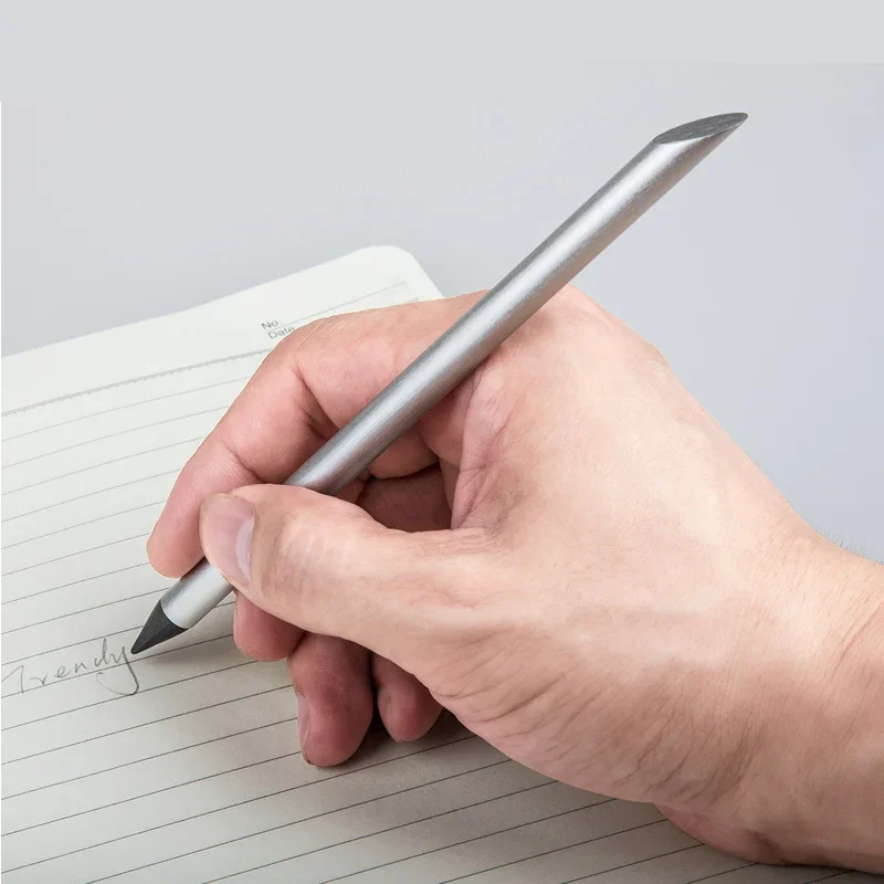 Office Everlasting Pencil Unlimited Writing Eternal Metal Pen Inkless Pen Office Painting Clear Durable Gadgets Student Supplies 3