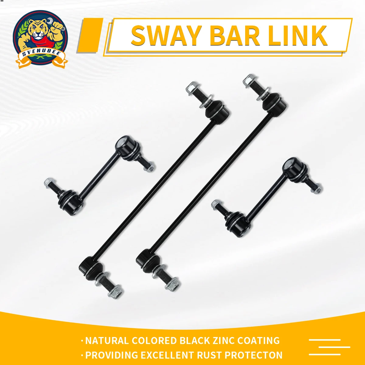 Svenubee 4pcs Front Rear Stabilizer Sway Bar End Links Kit for Ford Explorer 2011 2012 2013 2014 2015
